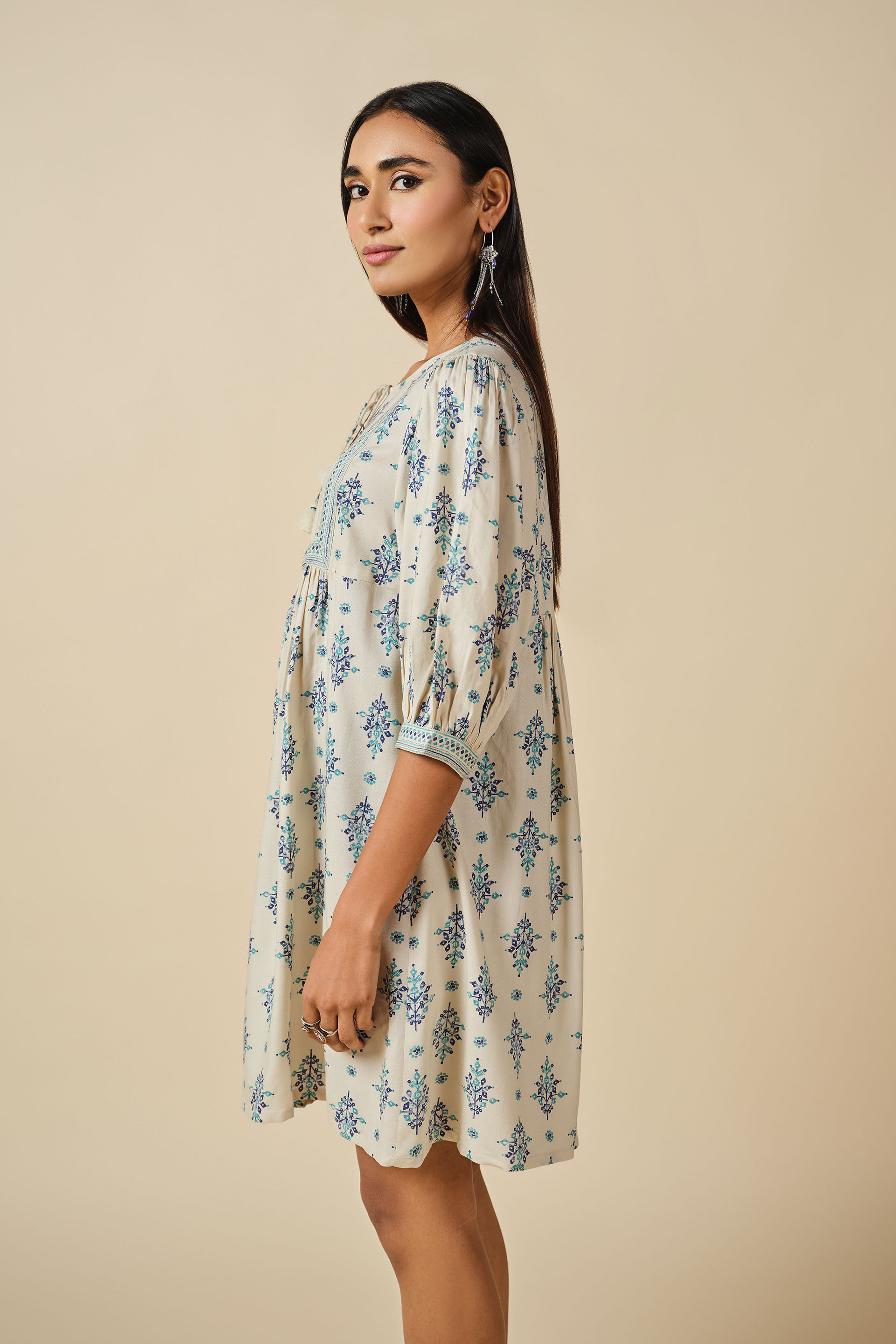 Summer Sukoon Dress, Off White, image 5